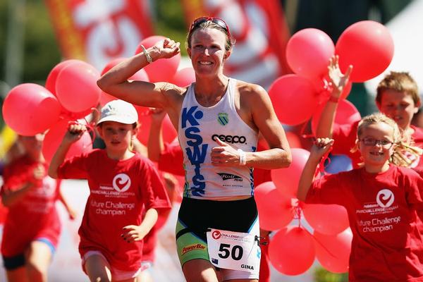 Gina Crawford winning Challenge Wanaka 2013 